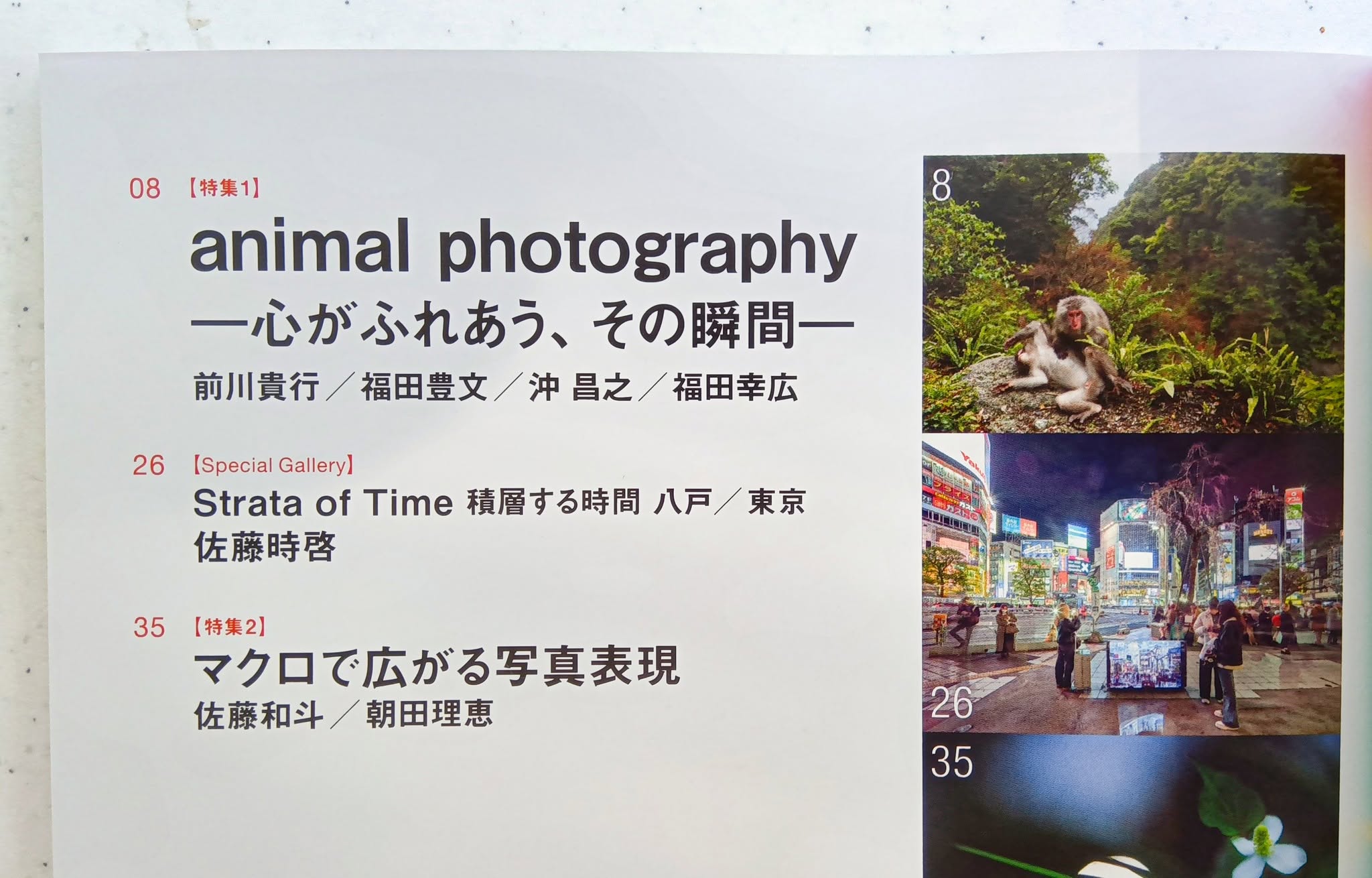 キヤノンフォトサークル 7月号 目次